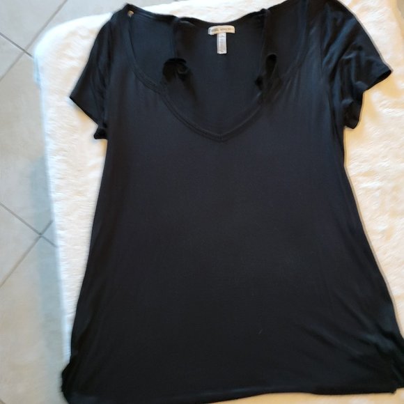 PINK BY VICTORIA SECRET BLACK SUPER SOFT TSHIRT SIZE MEDIUM - Picture 4 of 6